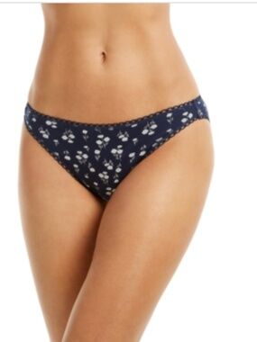 Charter Club Women's Everyday Cotton Bikini Underwear, -Nautical Navy NWT